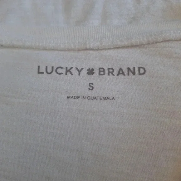 NWT Lucky Brand Small White Top - Picture 3 of 5